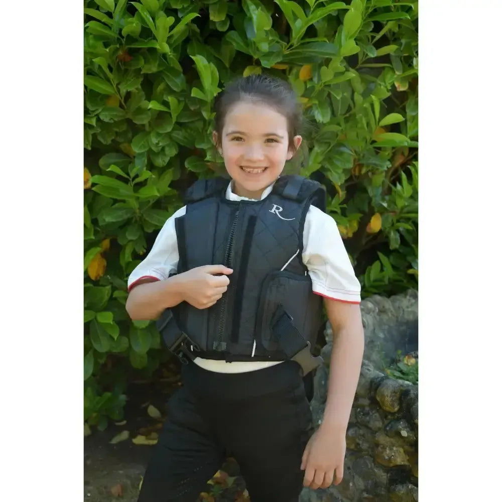Rhinegold Prestige Zip Front Childs Body Protector Childs Small Body Protectors