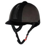 Rhinegold Pro Riding Hat Traditional Finish PAS 015 STANDARD Black/Grey 6 3/8 Riding Hats