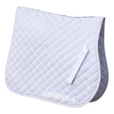 Rhinegold Quilted Cotton Saddle Pads White Full Rhinegold Saddle Pads & Numnahs Barnstaple Equestrian Supplies