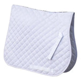 Rhinegold Quilted Cotton Saddle Pads White Pony Saddle Pads & Numnahs Barnstaple Equestrian Supplies