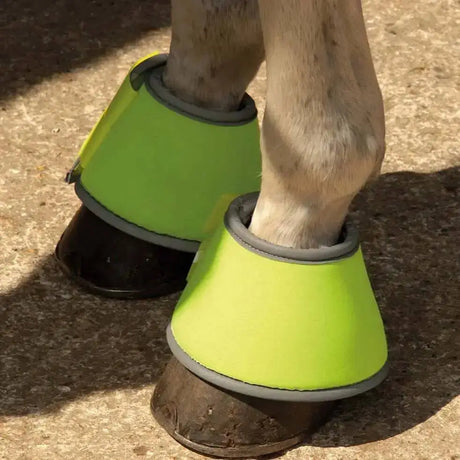 Rhinegold Reflective Over Reach Boots Yellow Cob Over Reach Boots Barnstaple Equestrian Supplies