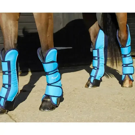Rhinegold Ripstop Full Length Travel Boots Silver Cob Horse Travel Boots