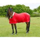 Red horse blanket rhinegold show fleece with fur collar features quality anti-pill fleece and padded fur collar trim