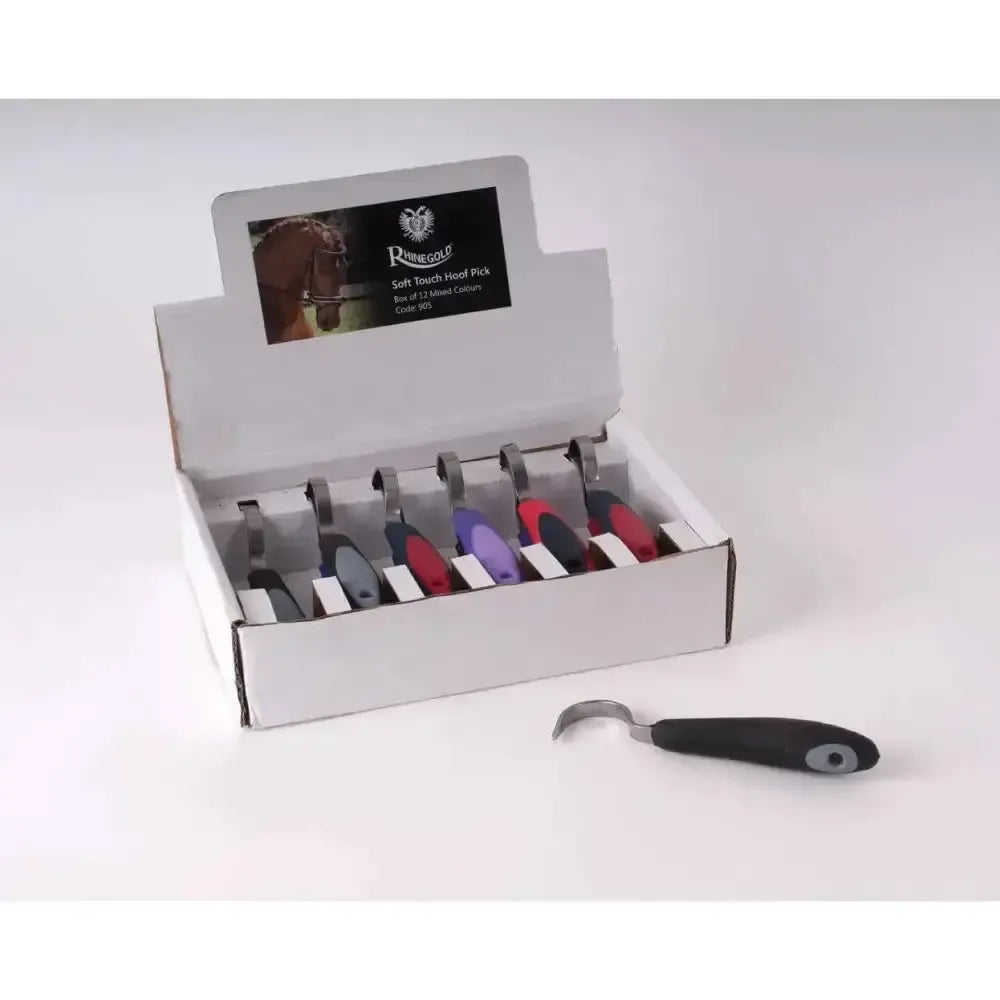Rhinegold Soft Touch Hoof Picks Mixed Box Of 12 Hoof Picks