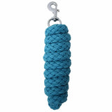 Rhinegold Spiral Weave Lead Rope Turquoise One Size Headcollars & Leadropes Barnstaple Equestrian Supplies