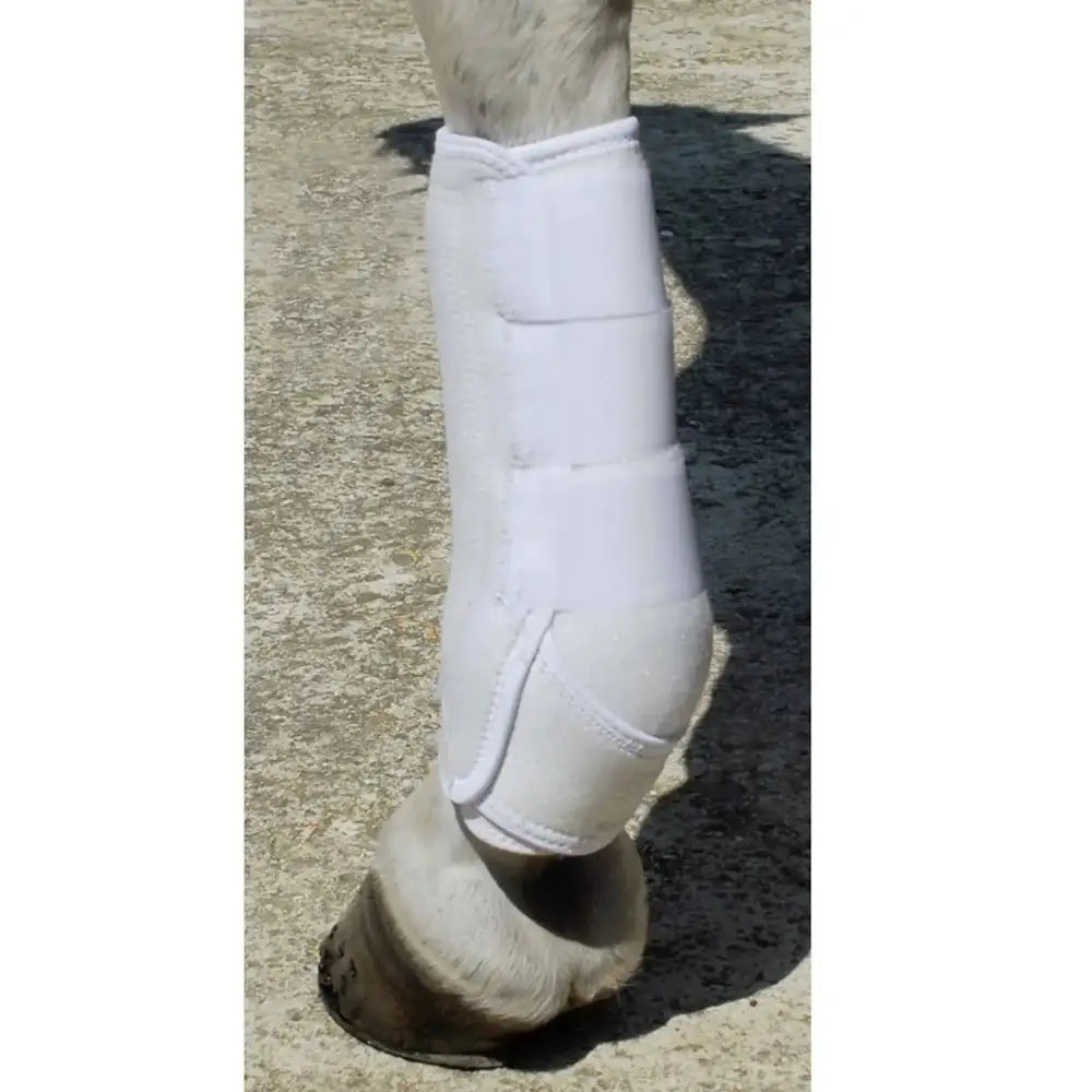 Rhinegold Sports Medicine Boots White Cob Therapy Boots Barnstaple Equestrian Supplies