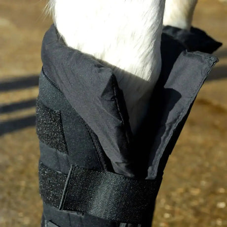 Rhinegold Stable Medicine Boots Black Cob Stable Boots Barnstaple Equestrian Supplies