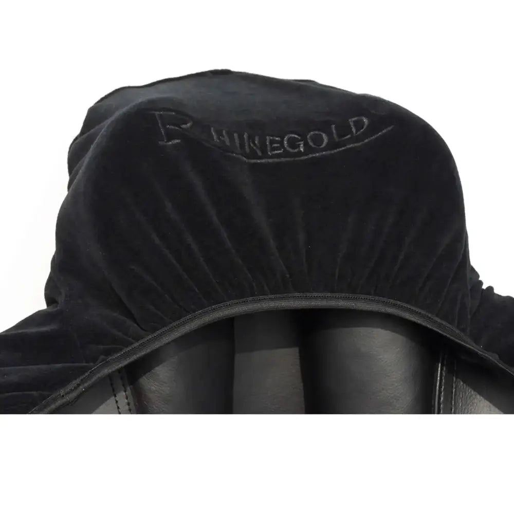 Rhinegold Stretchy Saddle Cover Black One Size saddle covers Barnstaple Equestrian Supplies