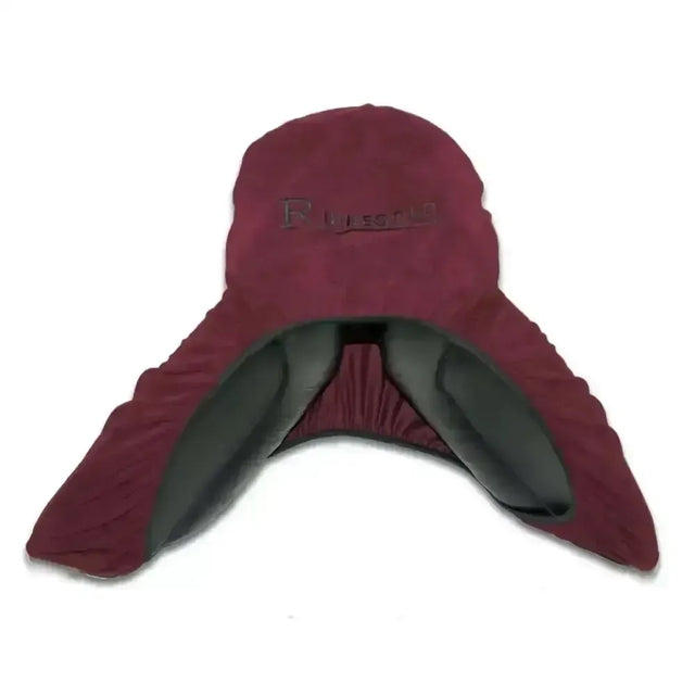 Rhinegold Stretchy Saddle Cover Dark Red One Size Saddle Covers