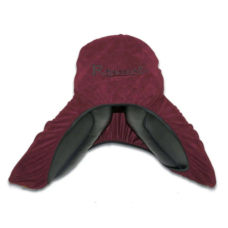 Rhinegold Stretchy Saddle Cover Dark Red One Size Rhinegold saddle covers Barnstaple Equestrian Supplies