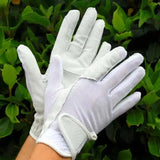Rhinegold Super Stretch Mesh Back Riding Gloves White Large Riding Gloves