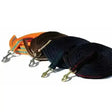 Coiled rhinegold supersoft padded lunge rein in orange brown and navy blue with metallic hardware quality lunge rein