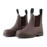 Rhinegold Tec Steel Toe Safety Boots Brown 4(37) Yard Boots