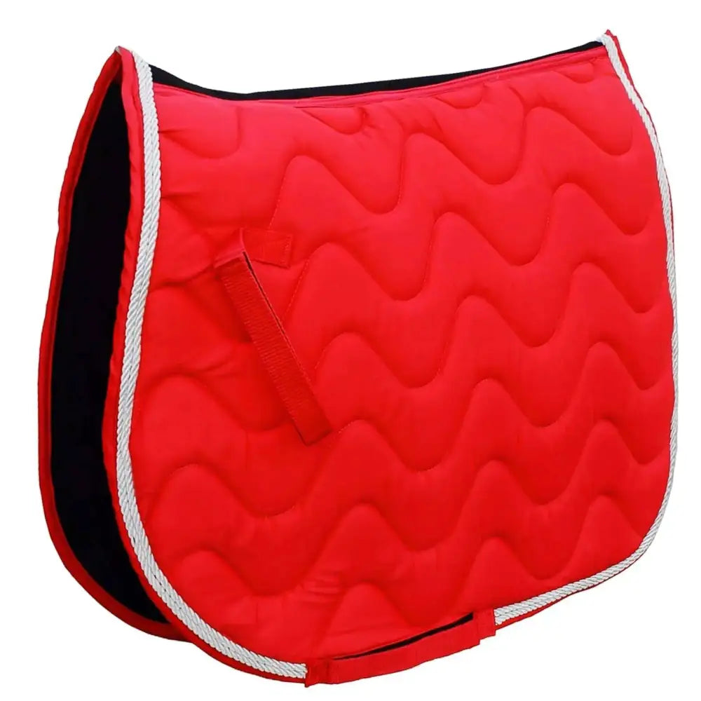 Rhinegold Wave Saddle Cloth Red Cob Saddle Pads & Numnahs Barnstaple Equestrian Supplies