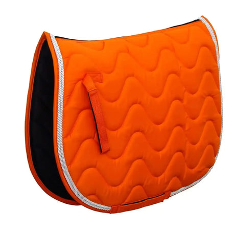 Rhinegold Wave Saddle Cloth Tangerine Cob Saddle Pads & Numnahs Barnstaple Equestrian Supplies