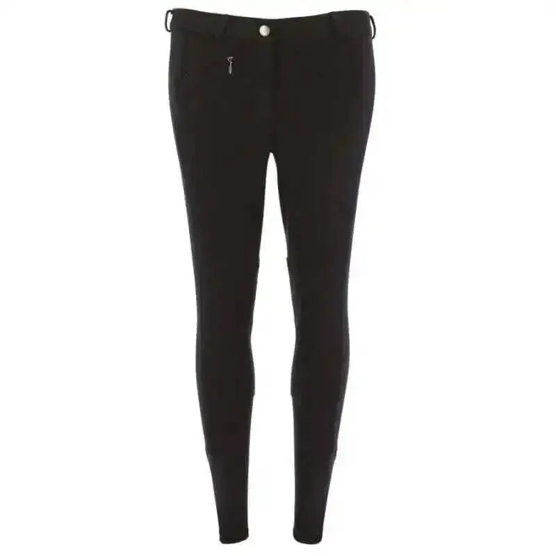 Riding World Djerba Kids Breeches - Black Childs 14 Riding Breeches Barnstaple Equestrian Supplies