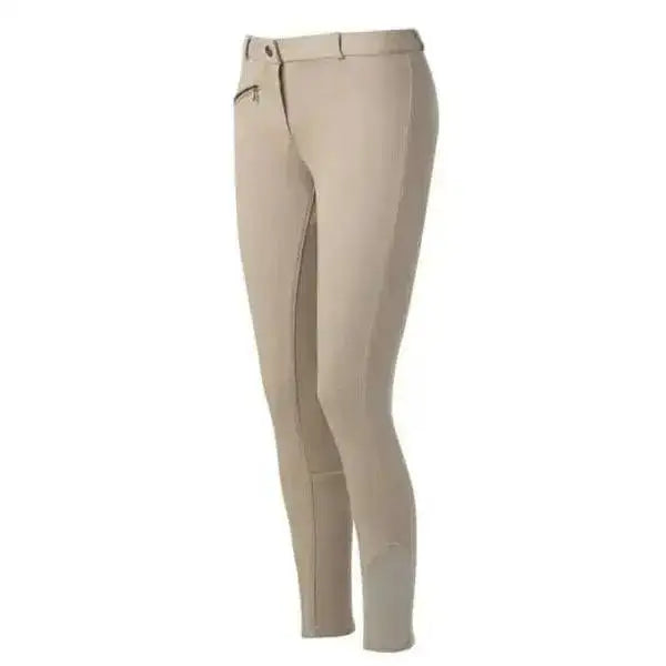 Riding World Djerba Ladies Competition Breeches BEIGE 40EU / 30 Riding Breeches Barnstaple Equestrian Supplies