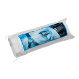 A white cotton wool roll in clear plastic packaging with blue and black robinson cotton wool labeling for medical use