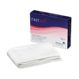 Robinson fast aid absorbent lint bpc white dressing in blue and pink box labeled fastaid for wound care