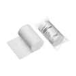 White absorbent robinson orthopaedic padding bandage in clear fastaid packaging for veterinary use by johnson & johnson