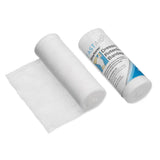 White cotton cellulose contour bandage roll by robinsons healthcare stayform for secure dressings securely