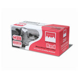 Rockies red salt lick mineralised red rockies salt in a red and white cardboard box single 10kg lick