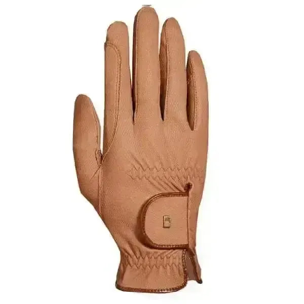 Roeckl Chester Grip Summer Riding Gloves Caramel - 720 4 Riding Gloves