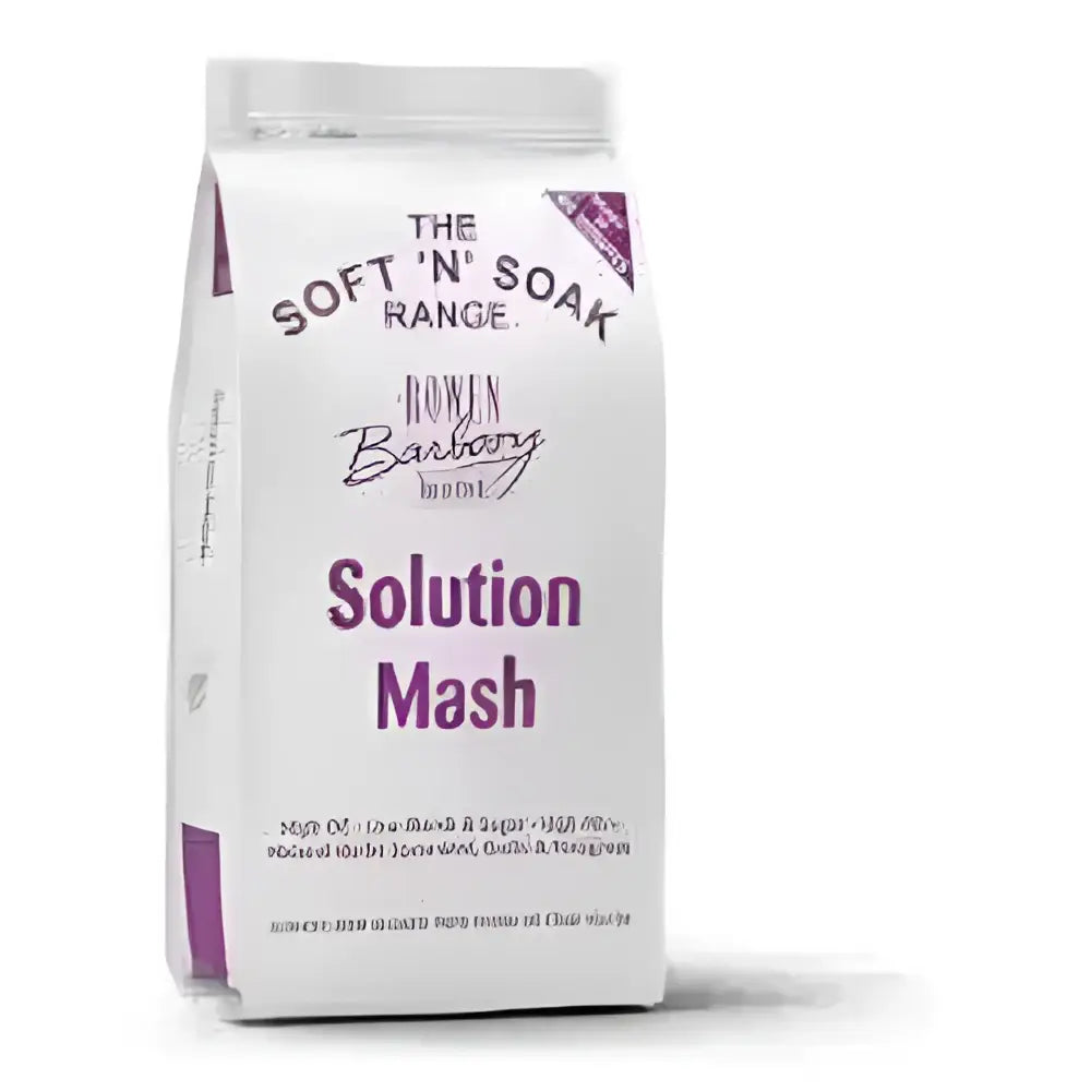 Rowen barbary solution mash horse feed in white and purple soft n soak packaging for easy horse feeding