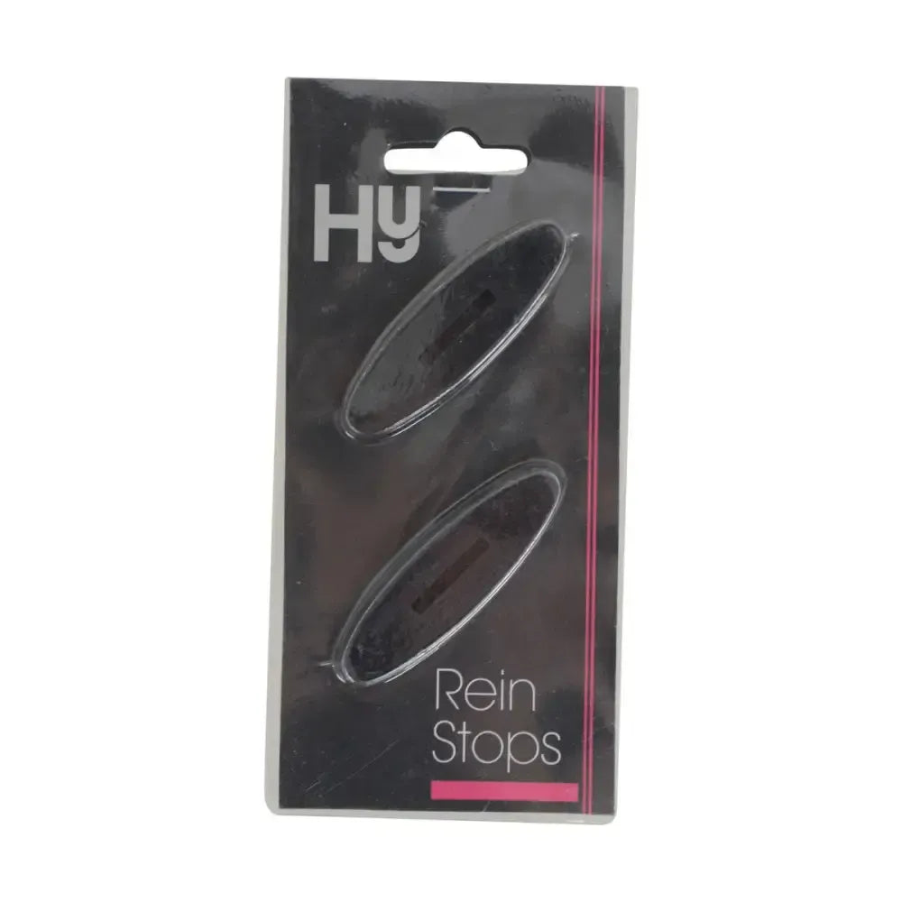 Rubber Rein Stops Black Reins