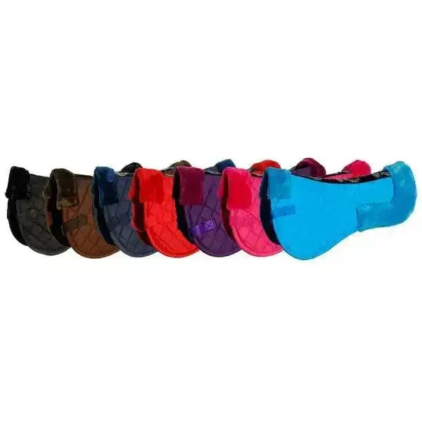 Saddle Half Pads Rhinegold Comfort Turquoise Pony Half Pads Barnstaple Equestrian Supplies