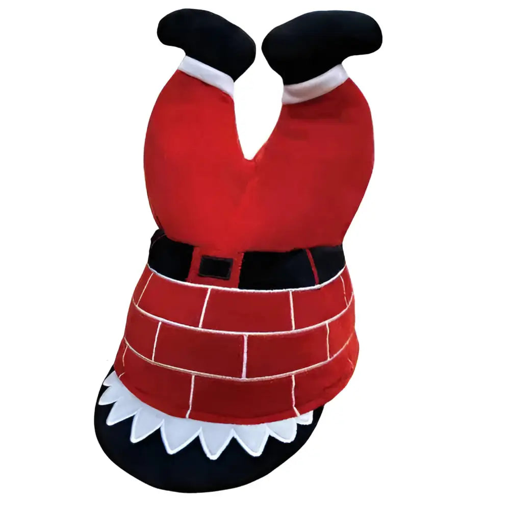 Santa's Stuck Chimney Christmas Hat Silk Novelty Riding Hat Covers Barnstaple Equestrian Supplies