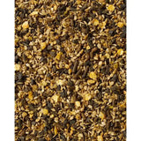 A mix of brown and yellow grains pellets and seeds with chelated minerals for equine athlete saracen enduro-performance feed