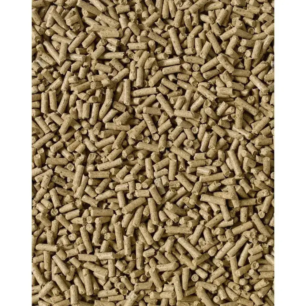 Brown cylindrical pellets of saracen re-coup cube cereal-free feed designed to support horses prone to gastric ulceration