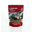 Red and green pouch of saracen re-covery mash travel pouch with banana flavor for optimum recovery horse post competition performance