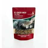 Red and green pouch of saracen re-covery mash travel pouch with banana flavor for optimum recovery horse post competition performance