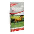 Silver and red packaged saracen re-leve cubes low starch horse feed with chestnut horse image on front