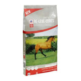 Silver and red packaged saracen re-leve cubes low starch horse feed with chestnut horse image on front