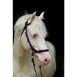 Scawbrig Bitless Bridle Navy/Red Small Pony 