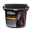Black plastic bucket of science supplements wellhorse leisure micro mineral supplement for equine nutrition with horse label