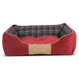 Scruffs Highland Box Bed Small Red Dog Beds