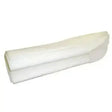 White plush cushioned shaped leg pads sold in pairs for horse boots providing soft leg protection
