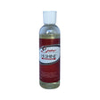 A clear plastic bottle with white cap of shapleys high shine red labeled shampoo gently deep cleans horse coats