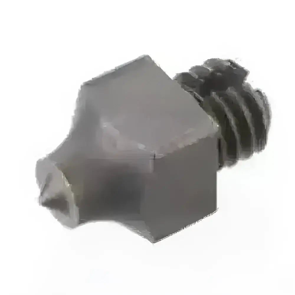 Black hexagonal sharp studs ss008 drill bit with threaded end for firmest ground horse tack use