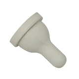 Off-white silicone shepherdess spare teat with smooth rounded design and wide base lamb feeder nipple