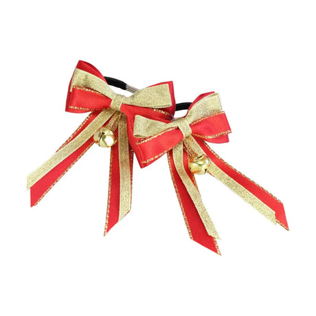ShowQuest Christmas Piggy Bow and Tails With Bells Stocks and Ties Barnstaple Equestrian Supplies