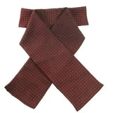 ShowQuest Pin Spot Ready-Tied Stocks Burgundy / Sunshine Ready-Tied Stocks