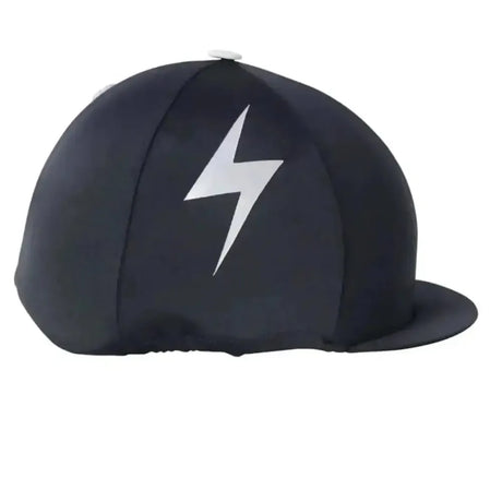 Silva Flash Hat Cover by Hy Equestrian Black/Reflective Silver One Size Hat Silks