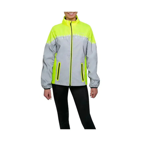 Silva Flash Lightweight Duo Reflective Jacket by Hy Equestrian Yellow/Reflective Silver X Small Hi-Vis