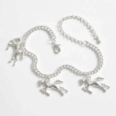 Silver Effect Horse Themed Bracelet Talbot Fashions LLP Gifts Barnstaple Equestrian Supplies