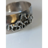 Silver Steed 3D Herd Bangle Bangle